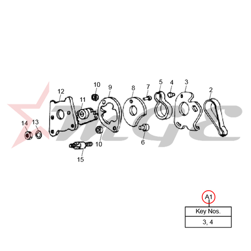 Adjuster Plate Assembly For Royal Enfield - Reference Part Number - #111109/B