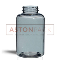 PET Tablet / Capsule Round Clear Packer Bottle - 500ml