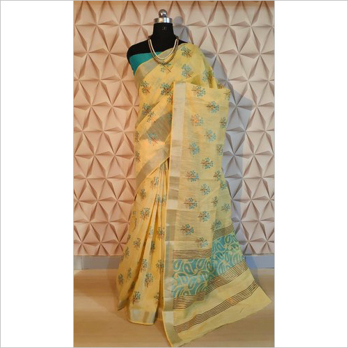 Cotton Silk Printed Saree
