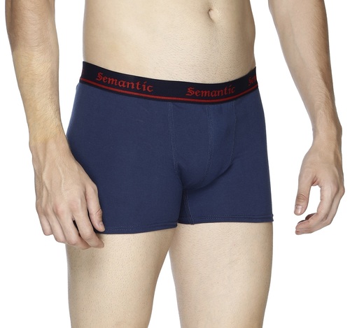 SEMANTIC COTTON NAVY TRUNKS - SOLID