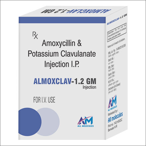 1.2G Amoxycillin And Potassium Clavulanate Injection Ip General Medicines