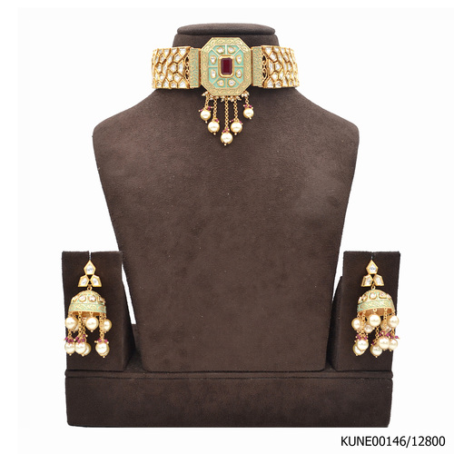 Kundan Choker Necklace Set