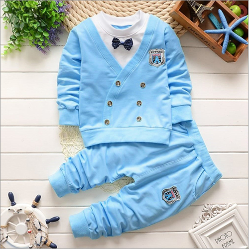 Boys Blue Top And Bottom Sets