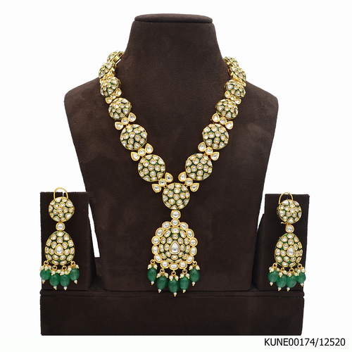 Kundan Long Necklace Set 2 Layered