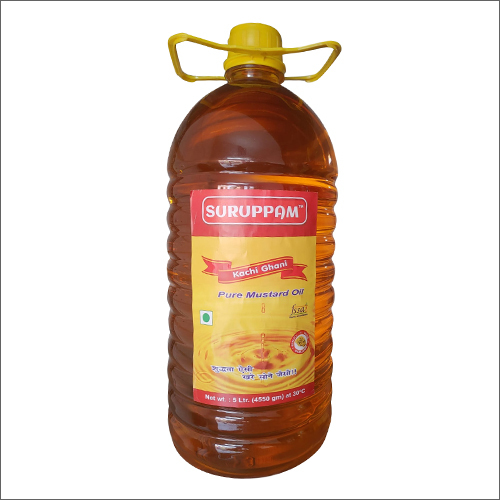 5L Pure Mustard Oil - Food Grade, Refined Processing | 100% Purity for Cooking