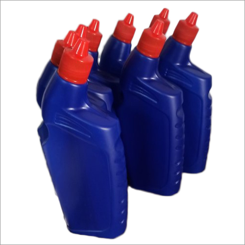 Blue 500 Ml Plastic Toilet Cleaner Bottle