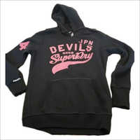 Used Printed Hooded Sweatshirt