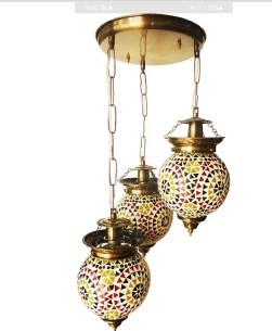 mosaic hanging light