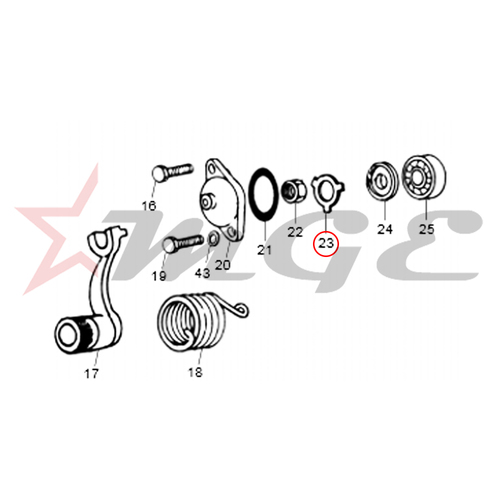 Lock Washer For Royal Enfield - Reference Part Number - #111092/C