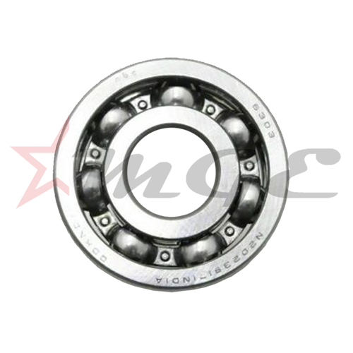 As Per Photo Ball Bearing 6303, Main Shaft For Royal Enfield - Reference Part Number - #111166