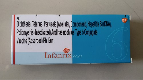 Diphtheria, Tetanus,  pertussis, Hepatitis B, Poliomyelitis and Haemophylus Type B Conjugate Vaccine