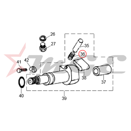 Spring, Plunger For Royal Enfield - Reference Part Number - #140331/A