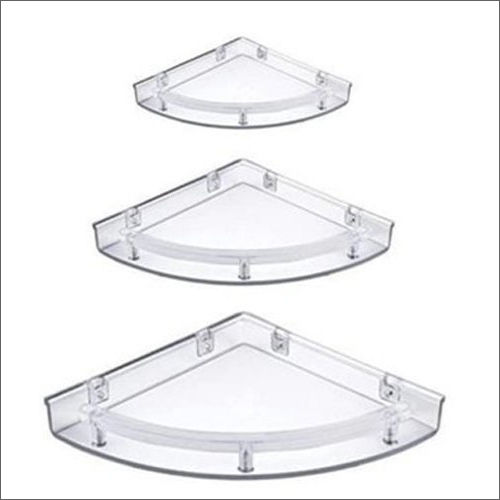 Polo Acrylic Bathroom Corner Shelf