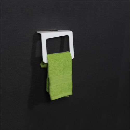 White Square  Acrylic Towel Ring