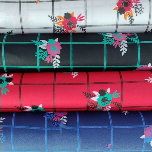 Rayon Floral Printed Fabric