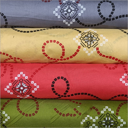 Designer Pigment Printed Rayon Fabric