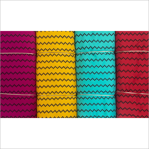 Colored Rayon Printed Fabric