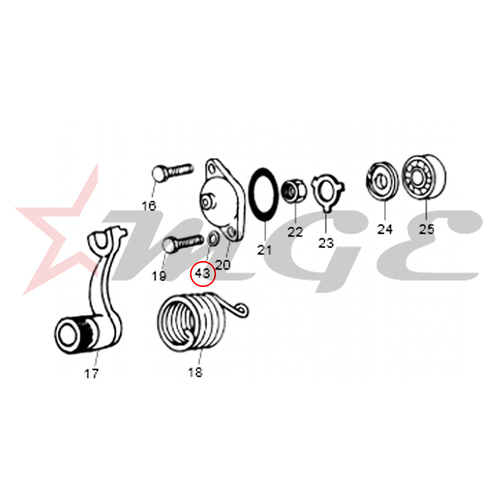Washer For Cap, Ball Bearing Royal Enfield - Reference Part Number - #140083/1