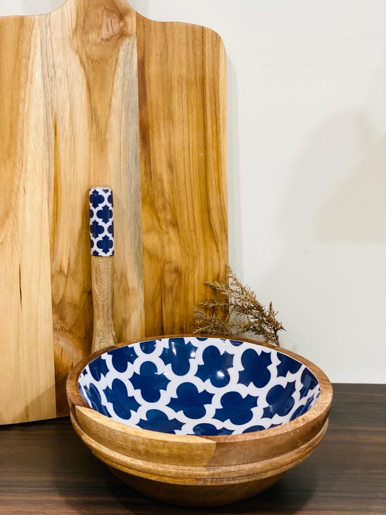 Aqua Blue, Designer Bowl and Spoon