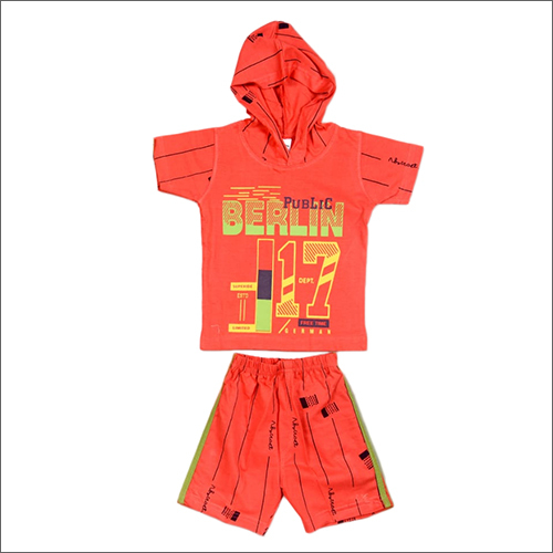Washable Kids Printed Baba Suit With Cap