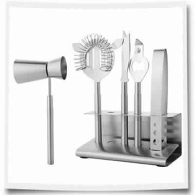 Polished Stainless Steel Bar Tool Set