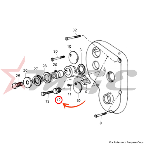 Bush, Eccentric For Royal Enfield - Reference Part Number - #145245/1, #111107/3