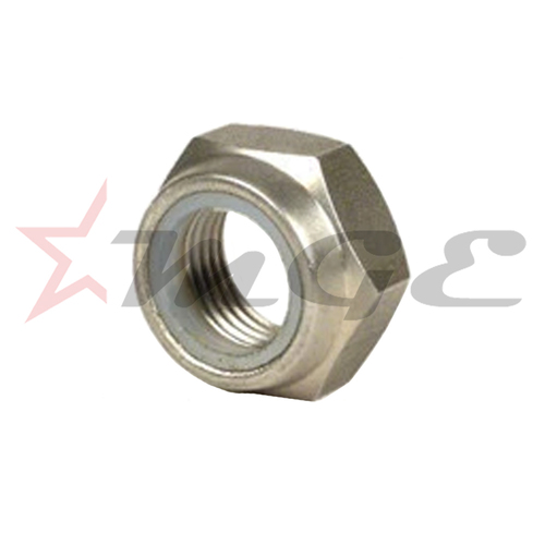 Lambretta GP 150/125/200 - Flat Nyloc Nut for Engine Bolt Spindle - Reference Part Number - #19010120