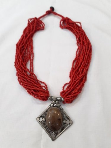 Tibetan Glass Beads Necklace