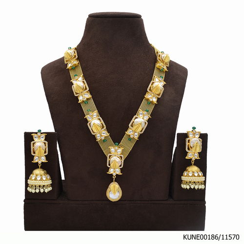 Kundan Long Necklace Set
