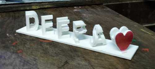 3D Printed Flip Text