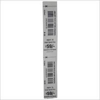 Printed Barcode Label