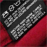 Wash Care Cloth Labels
