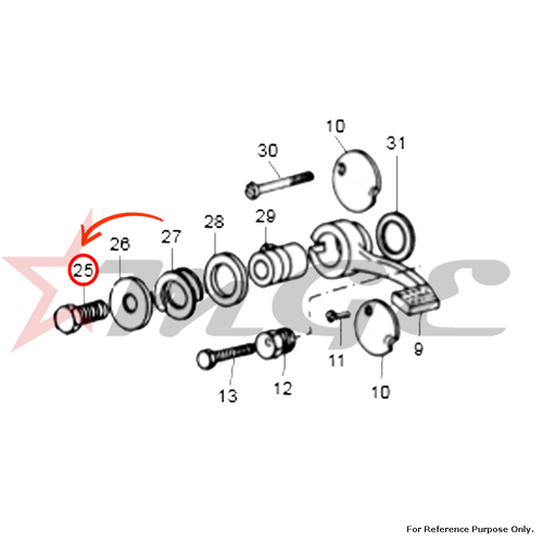 Slotted Cheese Head Screw For Royal Enfield - Reference Part Number - #111105/4