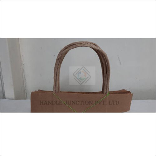 Brown Twisted Paper Handle Size: 190 Mm