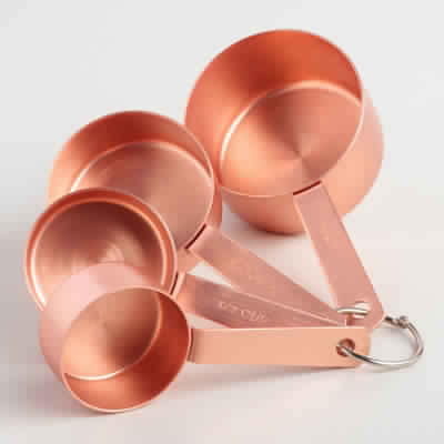 Copper Measuring Cup Set