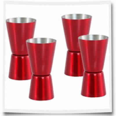Red Colored Stainless Steel Peg Measure