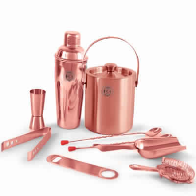 Pure Plain Copper Bar Set