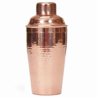 Copper Hammered Cocktail shaker