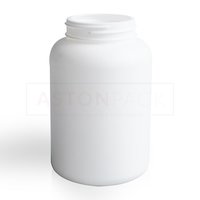 White HDPE Round Capsule Bottle - 400cc