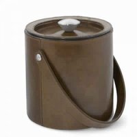 Stainless Steel Leather Ice Bucket