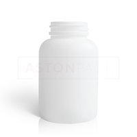 White HDPE Round Capsule Bottle - 150cc