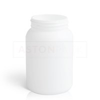 White HDPE Round Capsule Bottle - 250cc