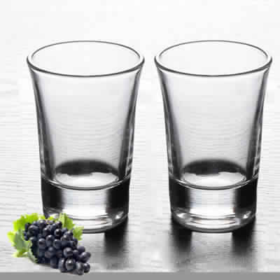 Crystal Curve Design Shot Glass Set