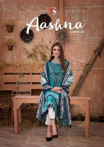 Deepsy Aashna Lawn-22 Cotton Pakistani Suits Catalog By EXIM CONNECT INC