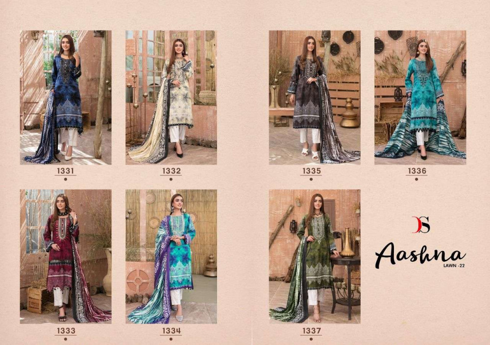 Deepsy Aashna Lawn-22 Cotton Pakistani Suits Catalog