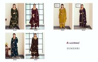 Aashirwad Creation Sunehri Georgette Party Wear Salwar Suits Catalog