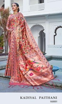 Rajtex Kadiyal Paithani Silk 160001-160003 Series Saree Catalog