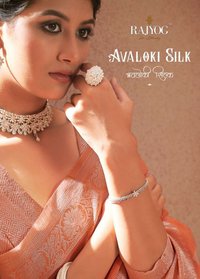 Rajyog Avaloki Silk Modal Silk With Silver Zari Weaving Saree Catalog