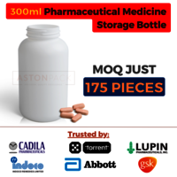 Pharmaceutical Medicine Storage Bottles - 300 ml