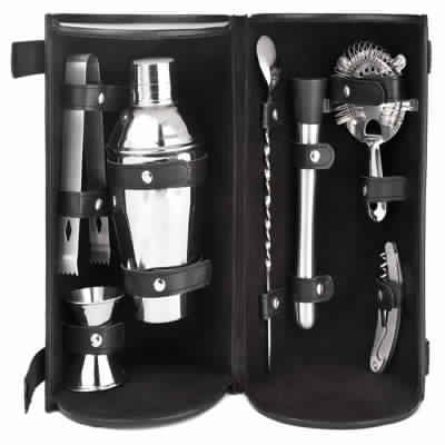 Black Leather Bar Kit Bar Tools